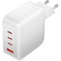 Vention Cargador de Pared GaN 140W con 3 Puertos USB-C y 1 USB-A, FEIW0-EU